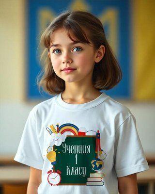 Футболка Учениця 1 класу 13.. фото