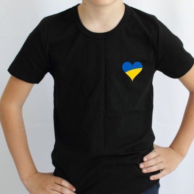 Футболка чорна: Українське серце 5767752 фото