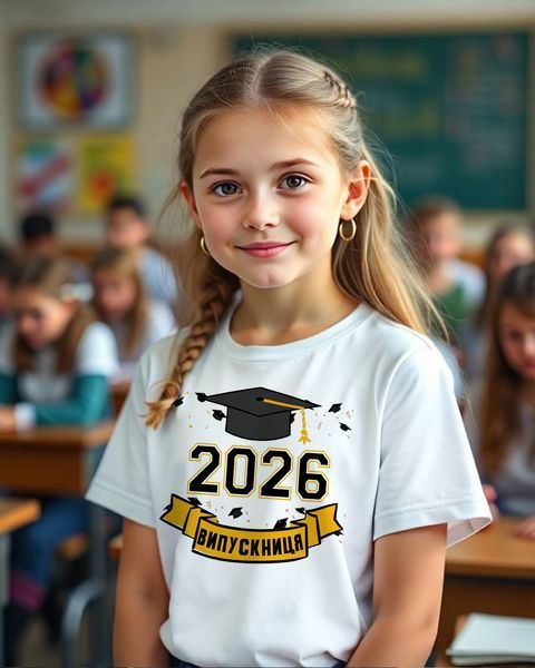 Футболка для школи або садочка. Випускник 2026 13.. фото