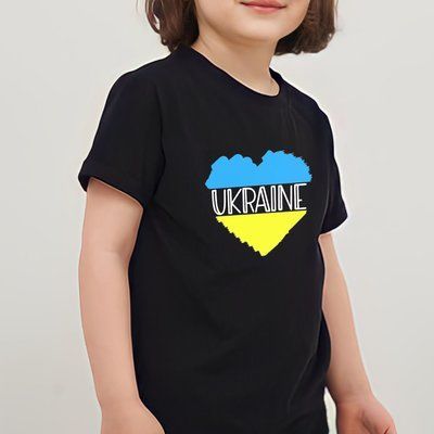 Футболка чорна: Ukraine 8652 фото