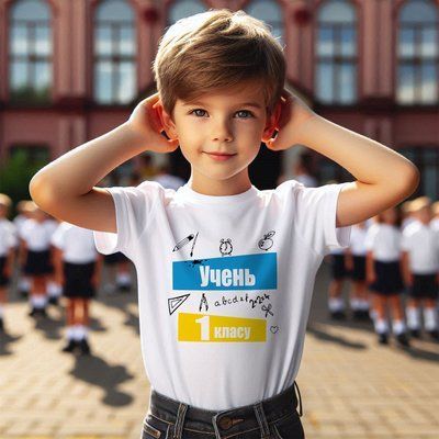 Футболка учень 1 класу 13Б фото