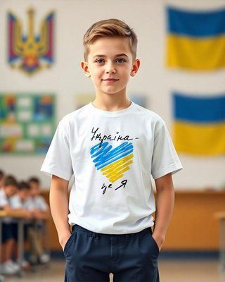 Дитяча патріотична футболка для дітей 13.. фото