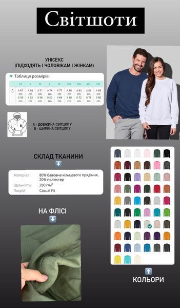 Дорослі світшоти на флісі оптом, з вашим принтом, текстом, фото 224 фото