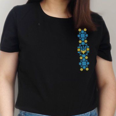 Футболка чорна: Вишивка 861 фото