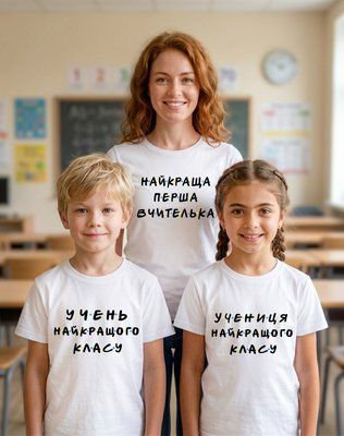 Футболка для школи Учень Учениця Найкращого класу 13.. фото