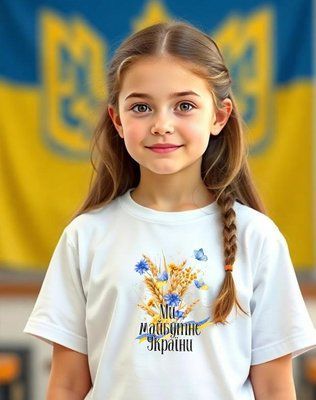 Футболка для школи або садочка. Ми майбутнє України колоски 13.. фото