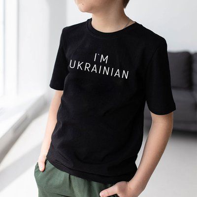 Футболка чорна: i'm ukrainian 46337752 фото