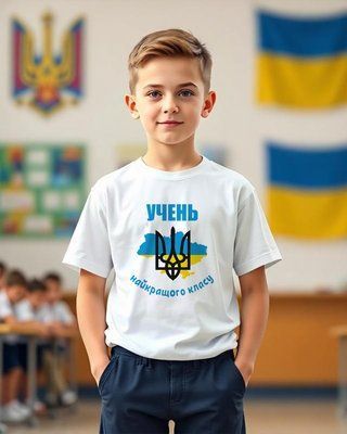 Футболка для учня та учениці на перший дзвоник 13.. фото